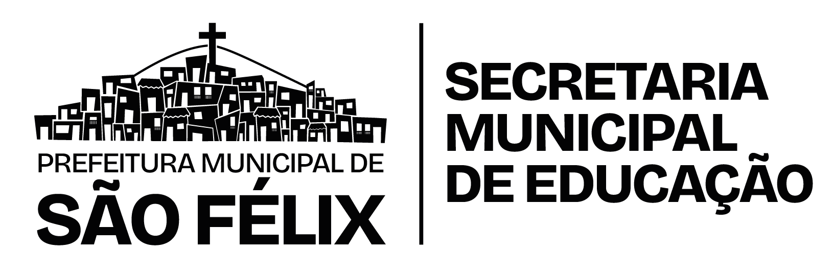 Logo da secretaria de educação e prefeitura de São Félix